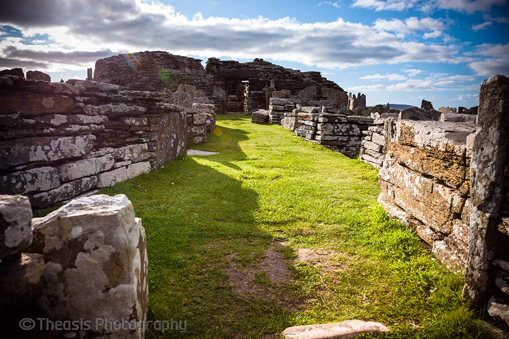 Looking west into the entrance to the broch.