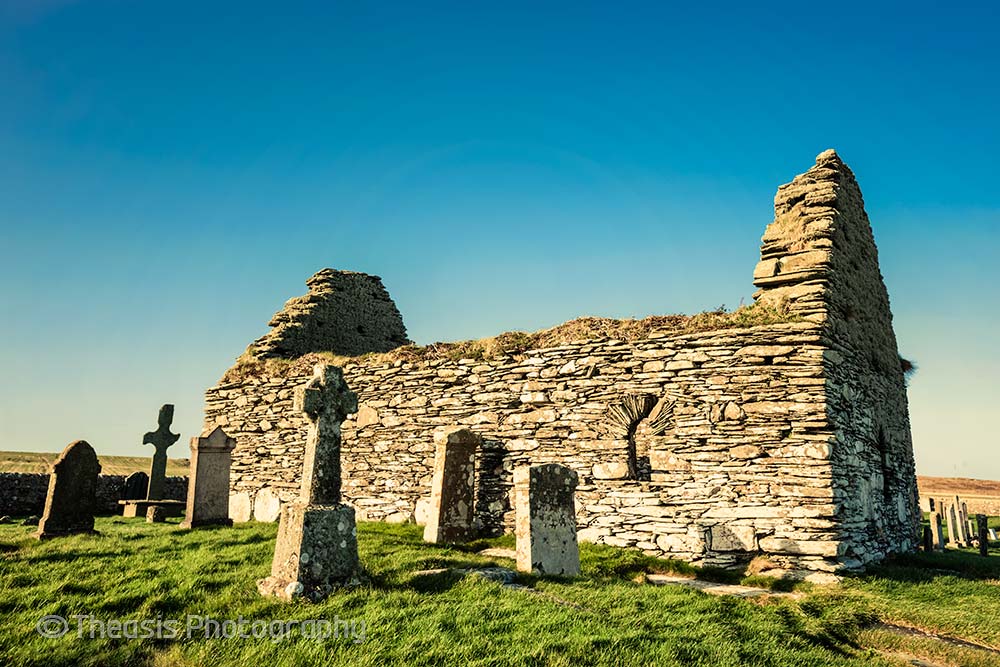 Kilnave chapel from the south.