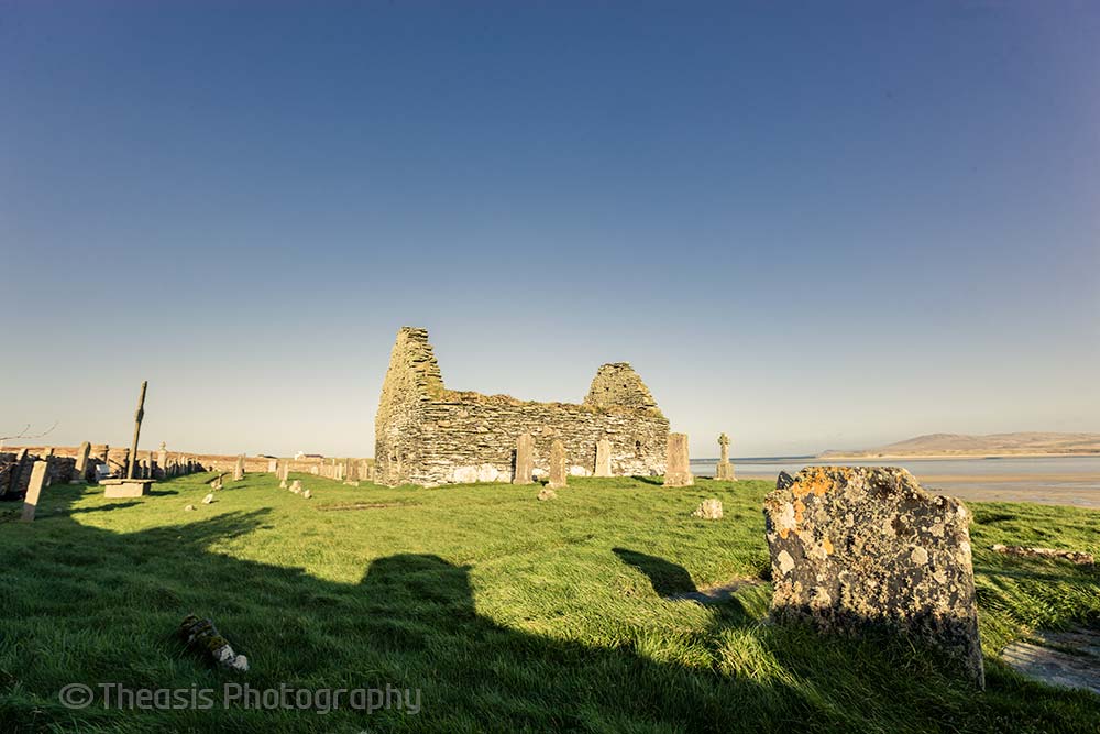 Kilnave chapel from the south.
