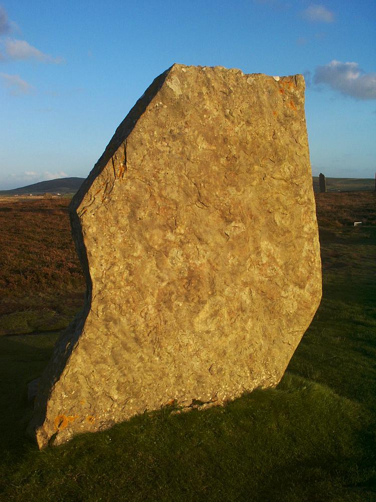 A stone on the western arc.
