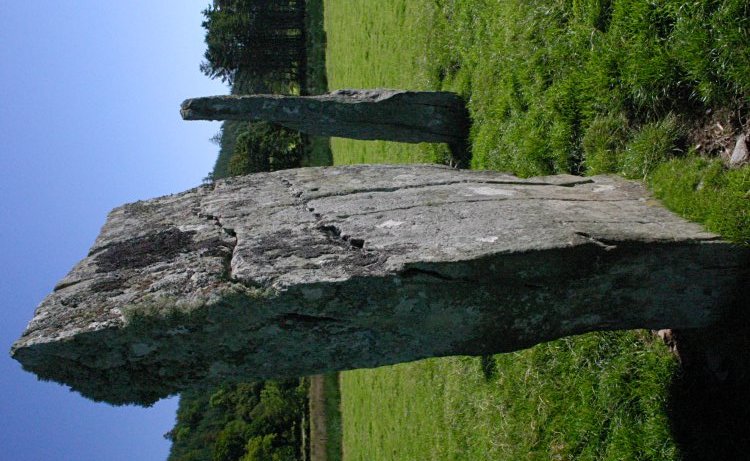 The northern-most pair of stones, looking east.