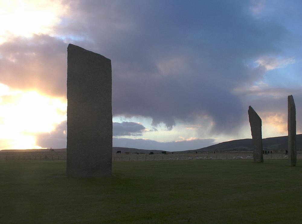 The southern stones at dawn.