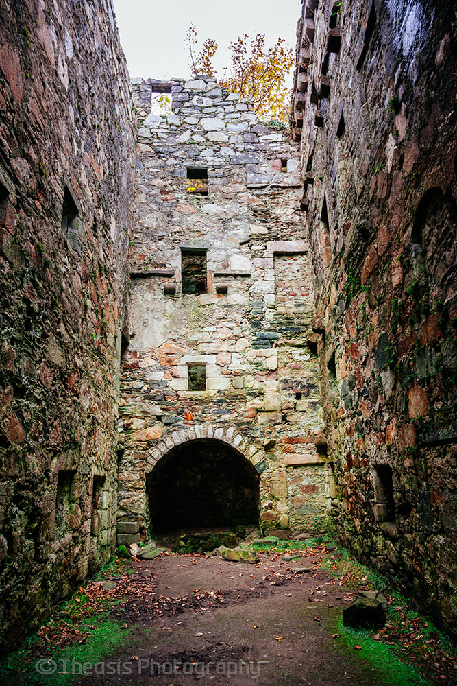 Inside the castle.