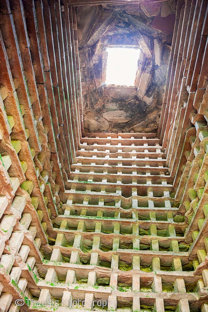 Inside the dovecot.
