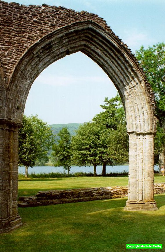   One of the arches in the north side of the Nave, looking out