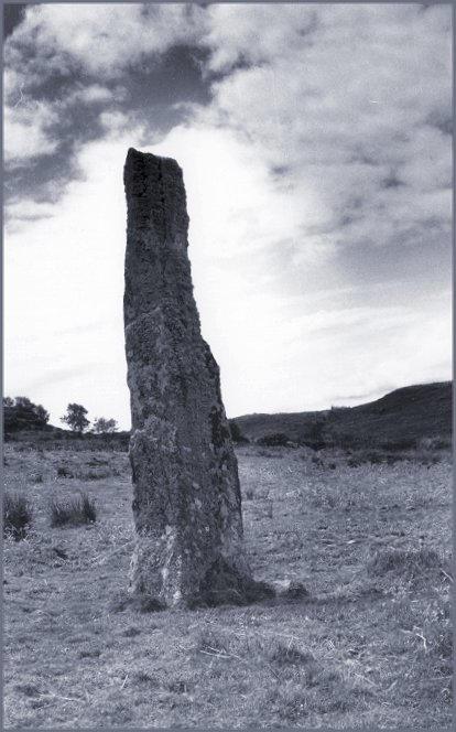 Looking southwest.  The standing stone at Upper Fernoch is just a little way over the rise.