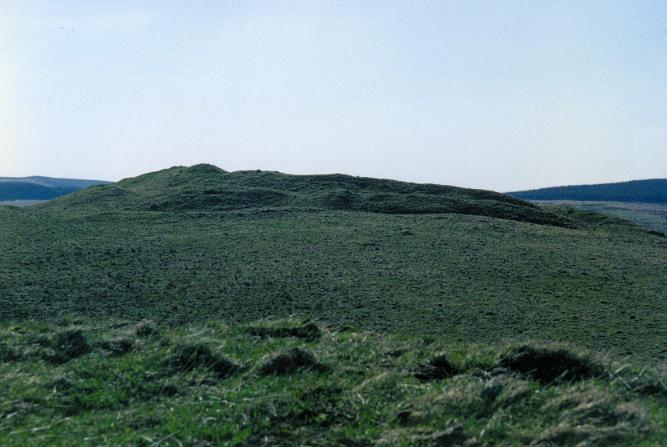 The hillfort seen from the direction of the <A href="burghhilllcircle.html">Burgh Hill stone circle</A>.