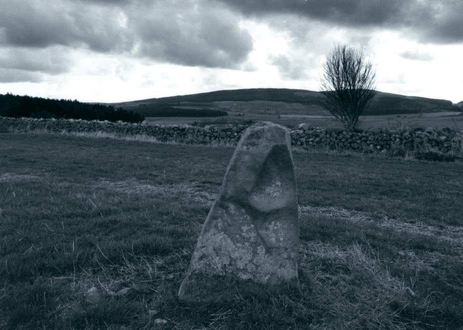 The lone stone, looking south east.