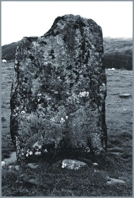 The northerly stone, looking east.