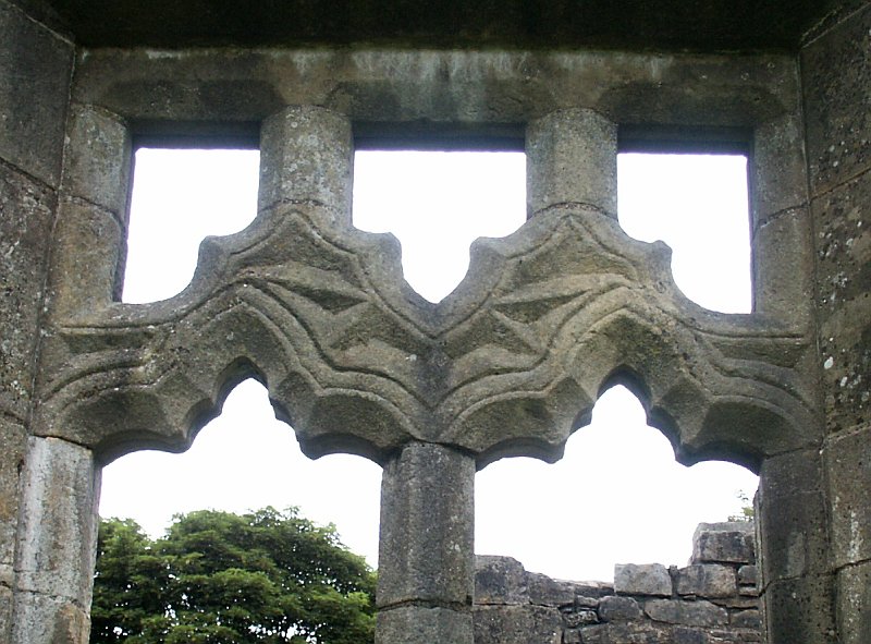 Detail of the windows in the south wall.