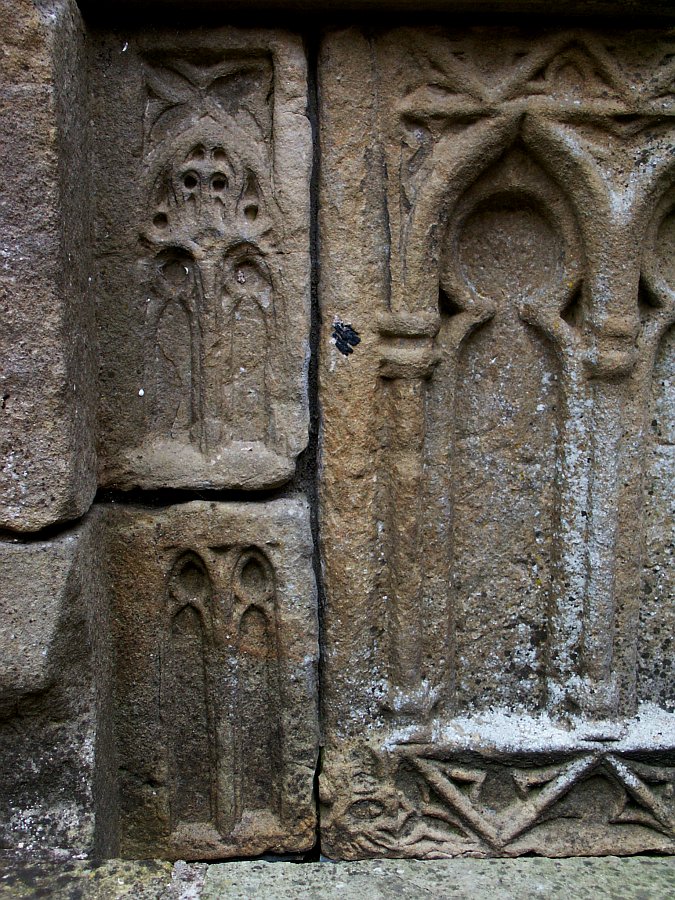 Detail of some of the carving below the tomb.