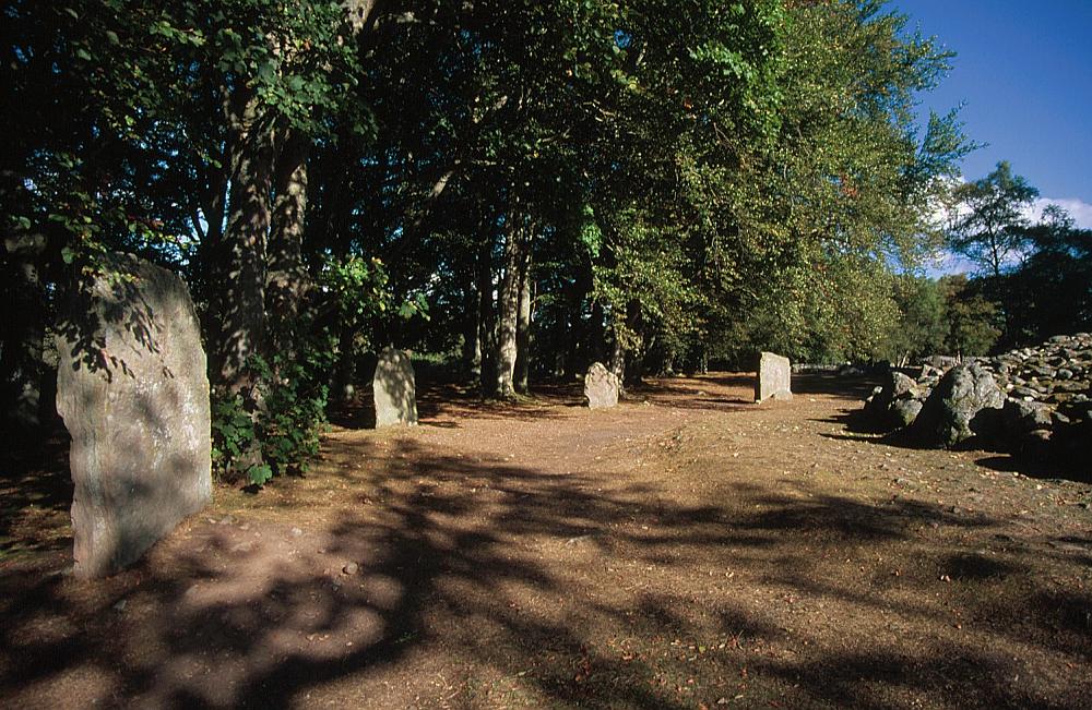 Stones surrounding the southwest passage cairn.
