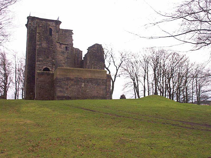 A view from the west.  There's nothing at all to see of remains of the northwest tower.