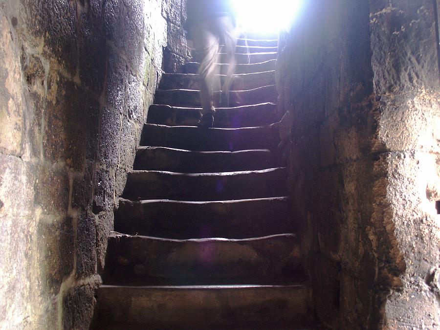 Steps up to the great hall.