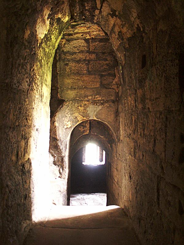 Passage from the great hall to the northeast tower.