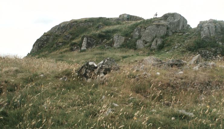  Some of the remaining wall on the lower reaches of Dunadd