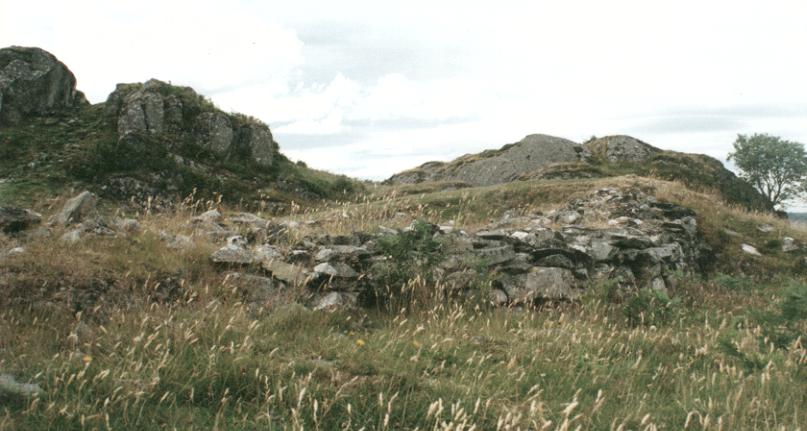  Some of the remaining wall on the lower reaches of Dunadd