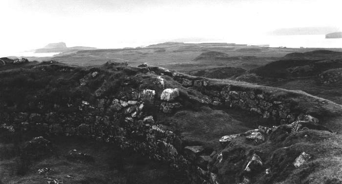  The view to the west from within the broch of Dun Beag.