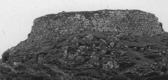  The broch of Dun Beag from the west.