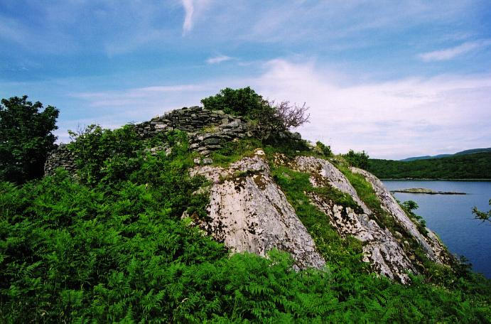 The eastern cliff and southern dun wall, looking north.