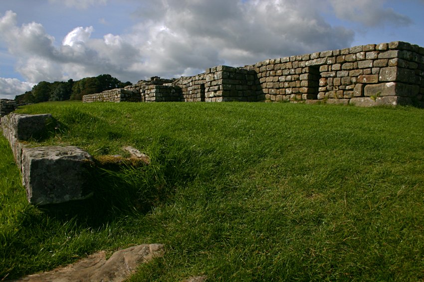 Walls of the grannaries.
