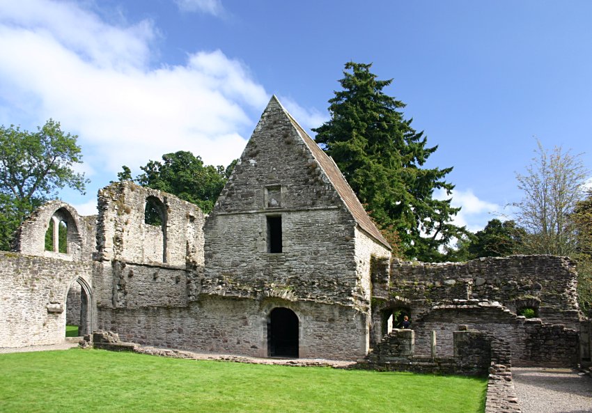 Looking across the cloister to the chapter house, later turned into a mausoleum.