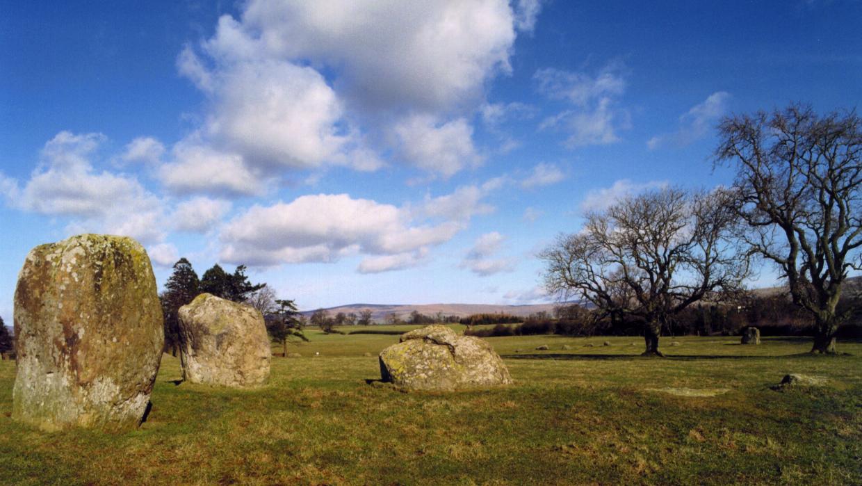 At the southwest this group of stones form an entrance to the circle