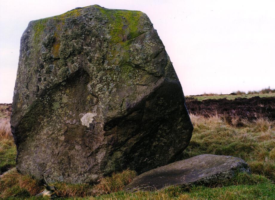 Another view of the Wallace stone, looking north.