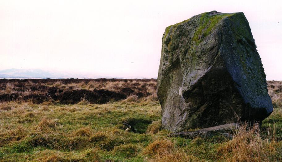 The Wallace stone looking northwest.