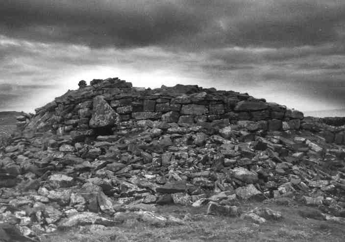  Clachtoll broch seen from the north-east, looking from the landward side.