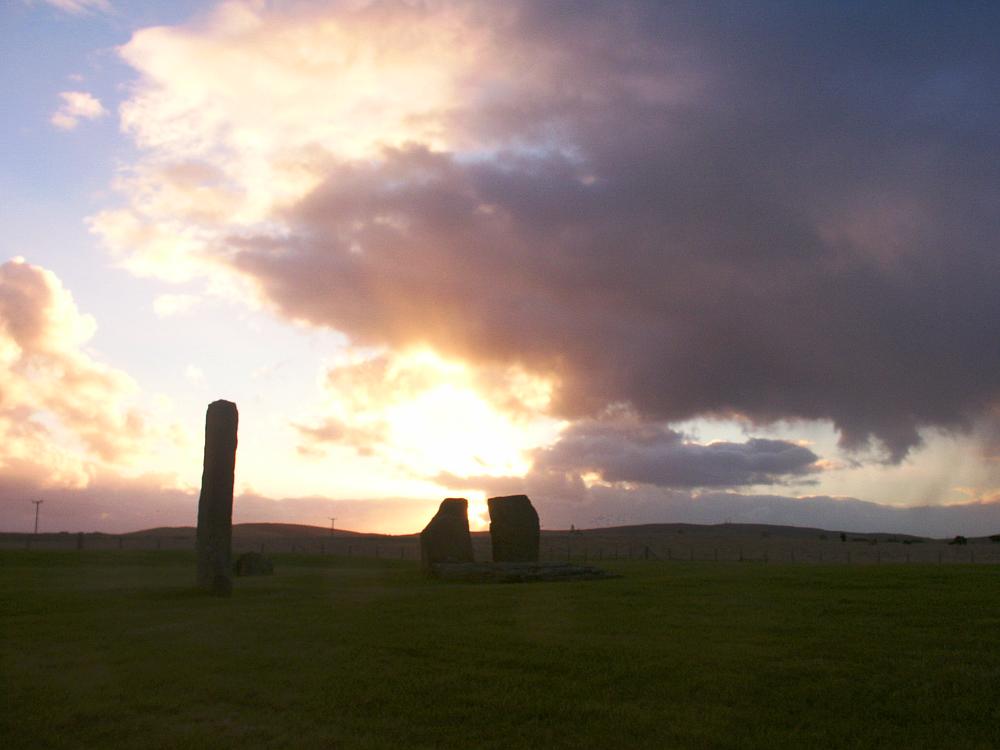 The northern stones, looking east at dawn.