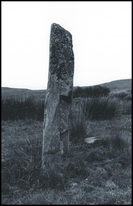 Less than half a mile away is this third megalith.  This is looking northwest.