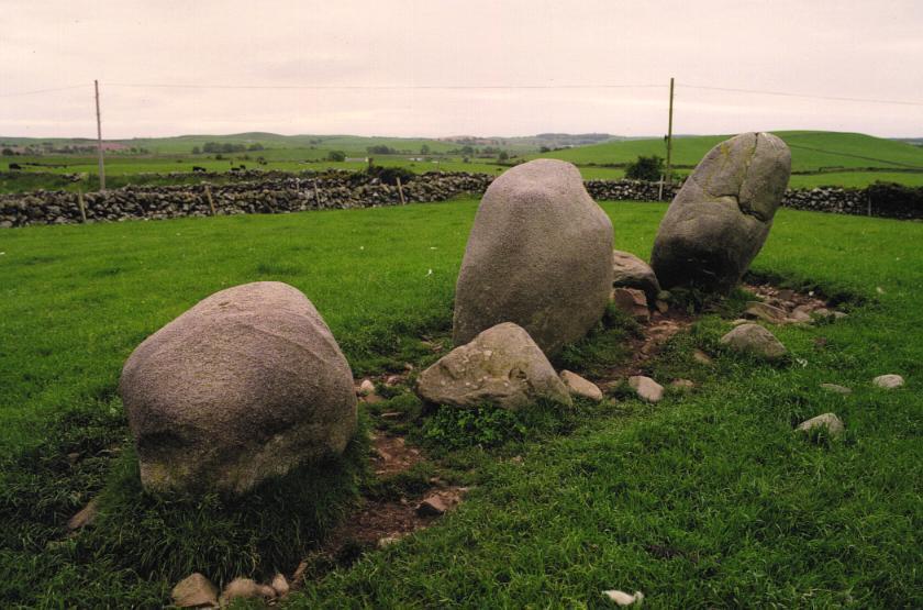 The stone row.